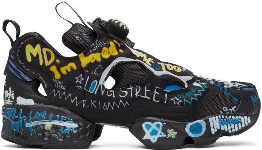 VETEMENTS Black Reebok Edition Instapump Fury Sneakers - Picture 4