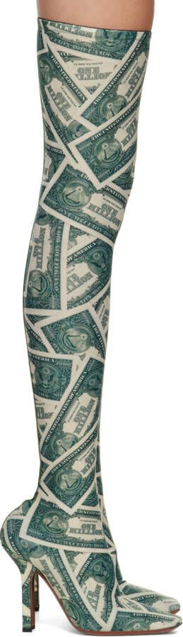 VETEMENTS Green Boomerang Sock Boots - Picture 5