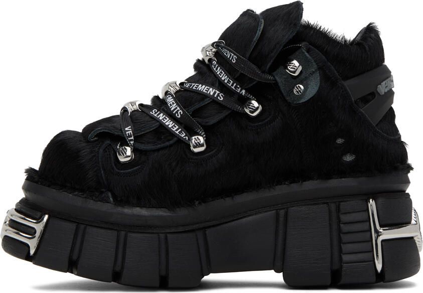 VETEMENTS Black New Rock Edition Platform Sneakers - Picture 3