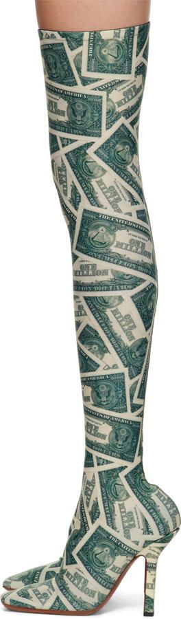 VETEMENTS Green Boomerang Sock Boots - Picture 3