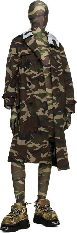 VETEMENTS Green New Rock Edition Platform Sneakers - Picture 4