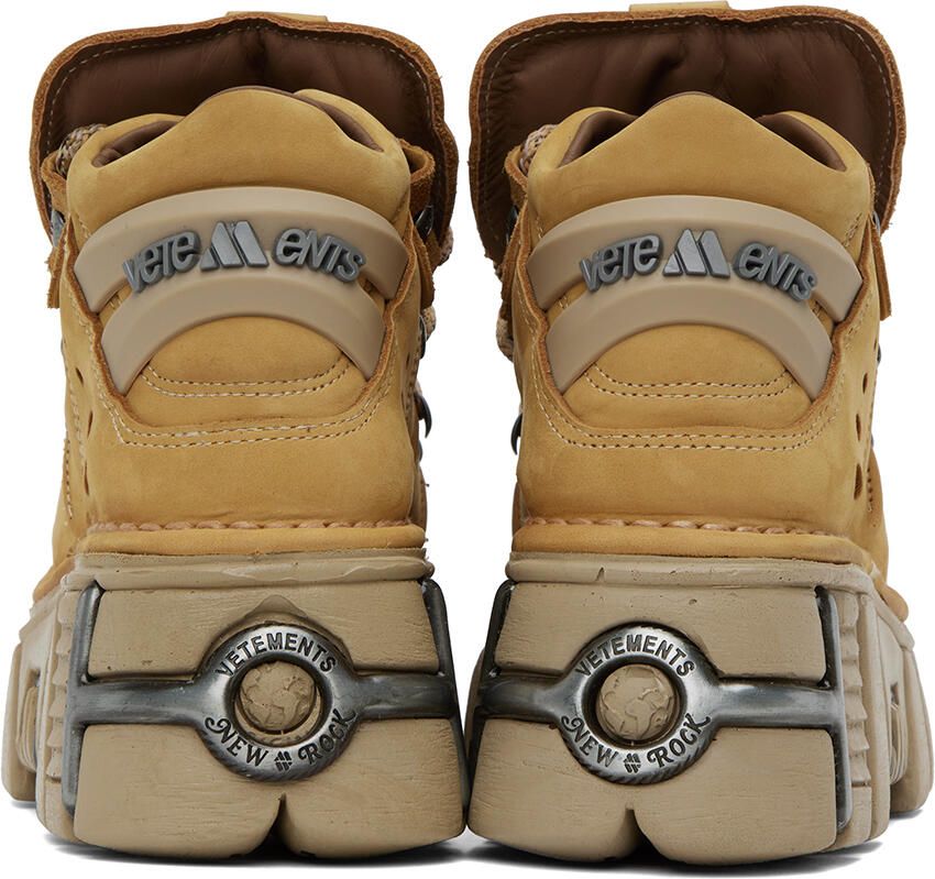 VETE TS Tan New Rock Edition Platform Sneakers