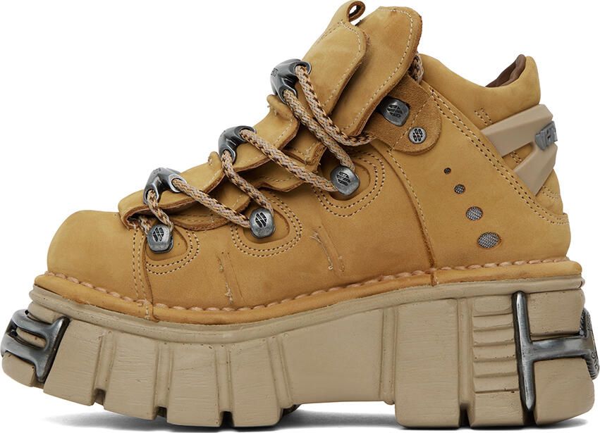 VETE TS Tan New Rock Edition Platform Sneakers - Picture 3