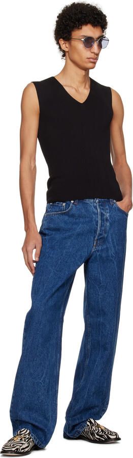 VINNY s Black & White Luxe Mocassin Snaffle Loafers - Picture 4