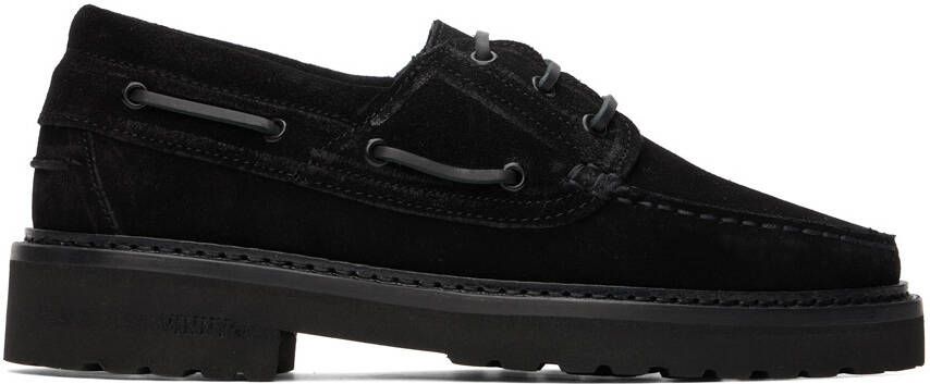 VINNY s Black Aztec Boat Shoes - Picture 5