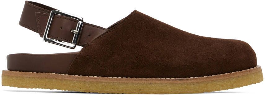 VINNY s Brown Strapped Mules - Picture 5