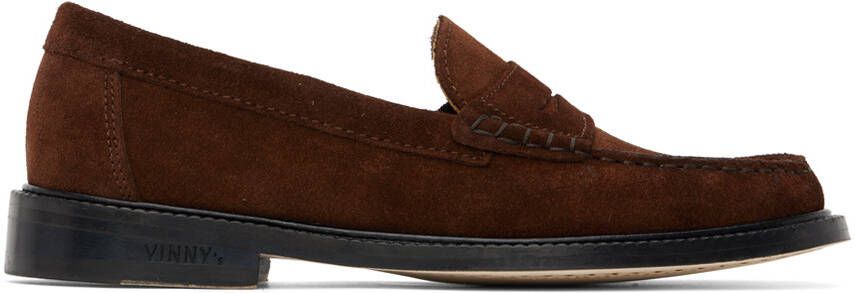 VINNY s Brown Yardee Mocassin Loafers - Picture 5