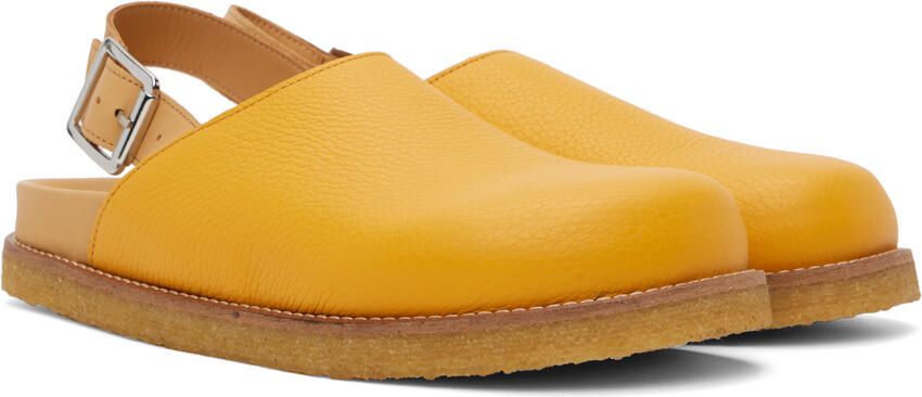 VINNY s Yellow Strapped Mules - Picture 2