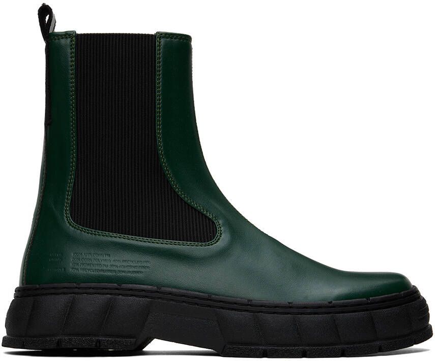 Virón SSENSE Exclusive Green 1997 Chelsea Boots
