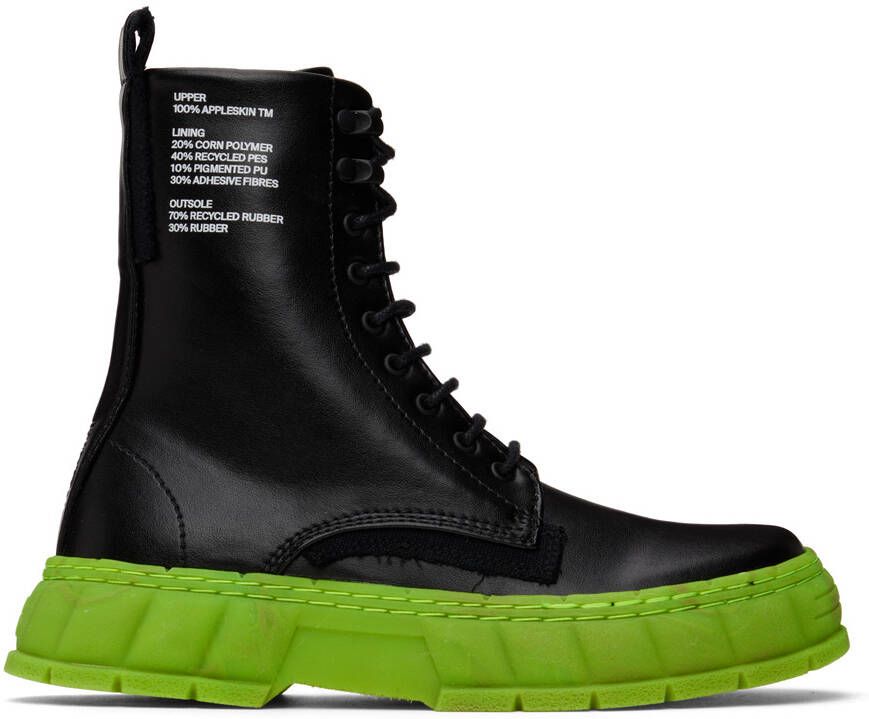 Virón Black & Green 1992 Boots - Picture 4