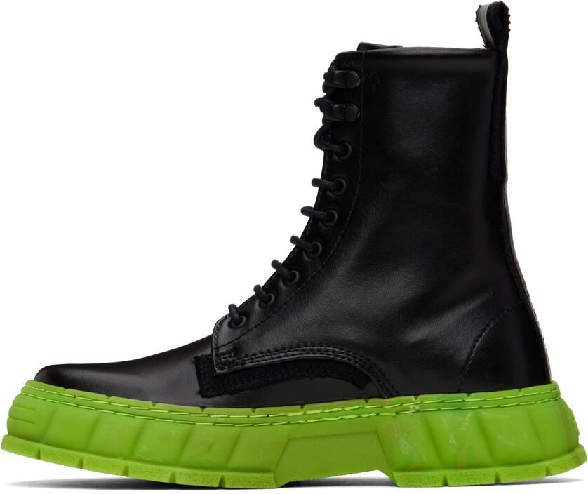 Virón Black & Green 1992 Boots - Picture 2