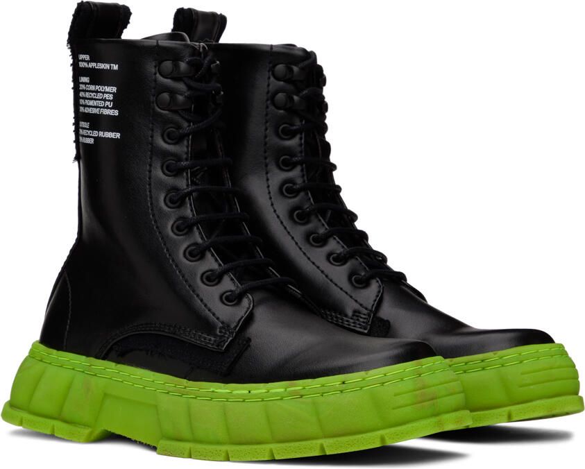 Virón Black & Green 1992 Boots - Picture 3