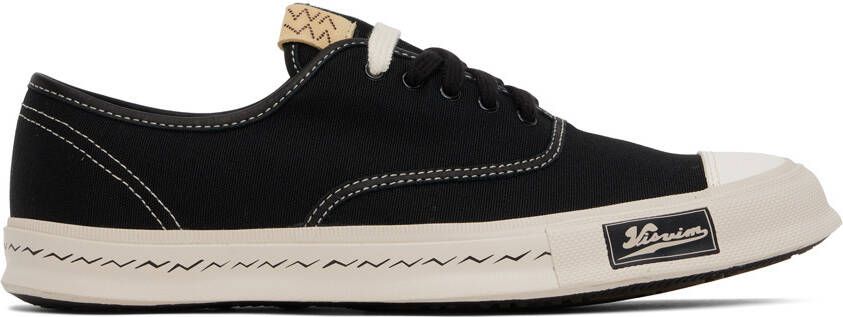 Visvim Black Logan Deck Sneakers - Picture 5