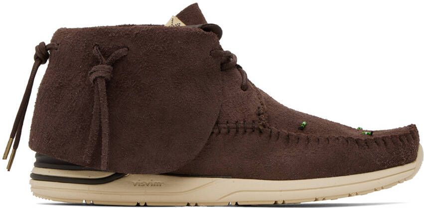 Visvim Brown FBT Lhamo-Folk Sneakers - Picture 5