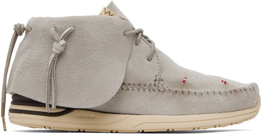 Visvim Gray FBT Lhamo-Folk Sneakers - Picture 5