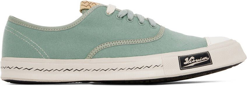 Visvim Green Logan Deck Sneakers - Picture 5