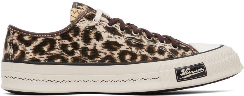 Visvim Tan Skagway Leopard Lo Sneakers - Picture 5