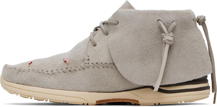 Visvim Gray FBT Lhamo-Folk Sneakers - Picture 3
