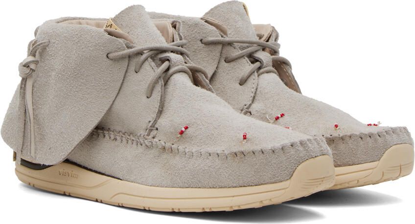 Visvim Gray FBT Lhamo-Folk Sneakers - Picture 2