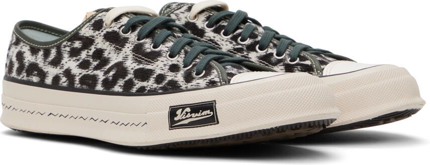 Visvim Gray Skagway Leopard Lo Sneakers - Picture 3
