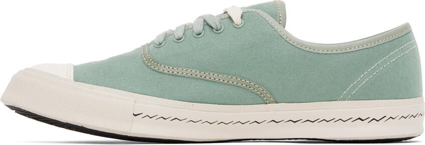 Visvim Green Logan Deck Sneakers - Picture 4