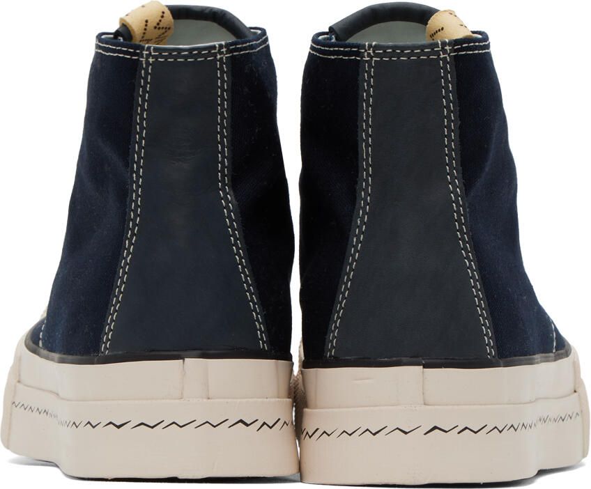 Visvim Navy Skagway Hi Patten Sneakers