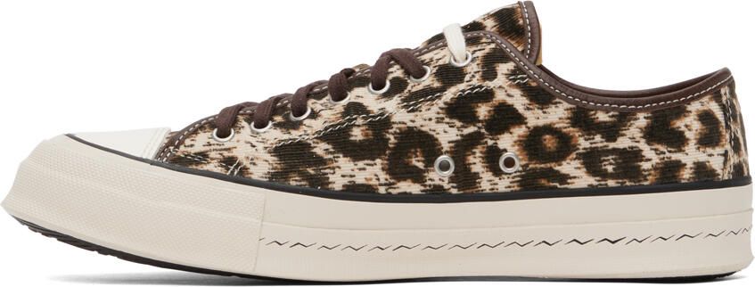 Visvim Tan Skagway Leopard Lo Sneakers - Picture 3