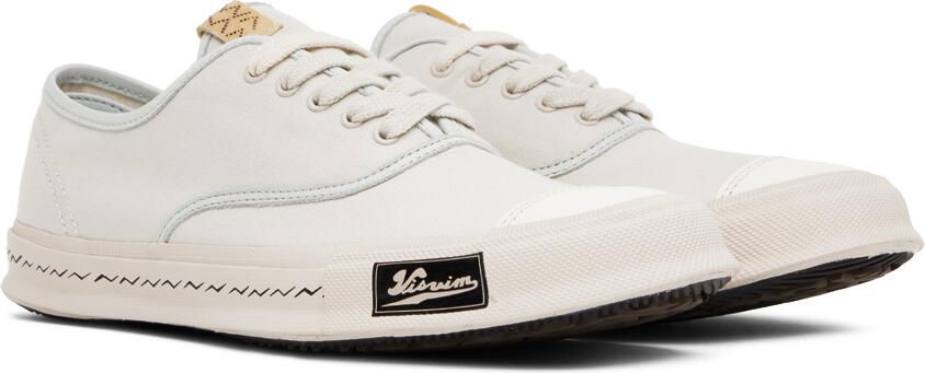 Visvim White Logan Deck Sneakers - Picture 3