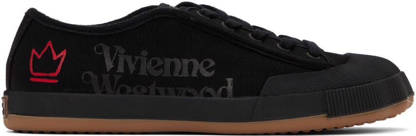 Vivienne Westwood Black Animal Gym Sneakers - Picture 6