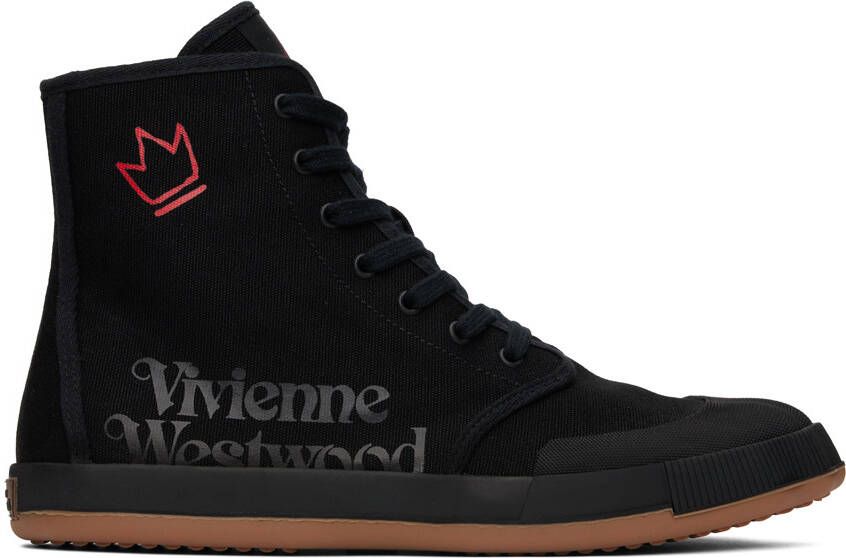 Vivienne Westwood Black Animal Gym Sneakers - Picture 5