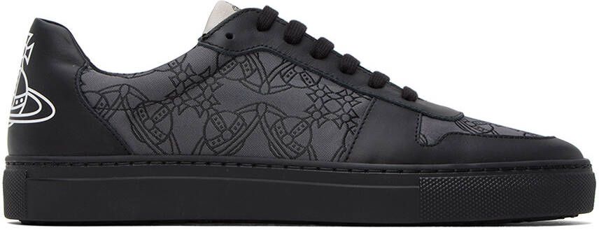 Vivienne Westwood Black Orb Print Sneakers - Picture 5