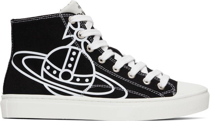 Vivienne Westwood Black Plimsoll High Top Sneakers - Picture 3