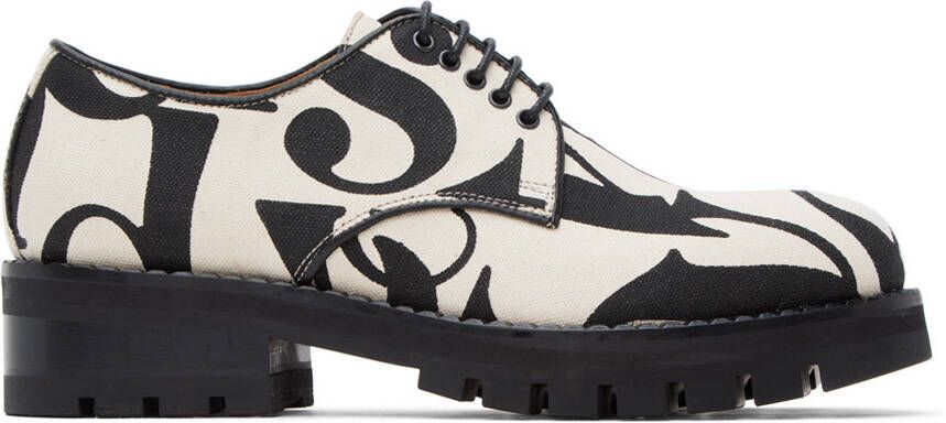 Vivienne Westwood Off-White & Black New Utility Derbys - Picture 3