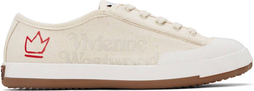 Vivienne Westwood Off-White Animal Gym Sneakers - Picture 5