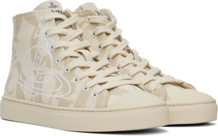 Vivienne Westwood Beige Plimsoll Sneakers - Picture 2