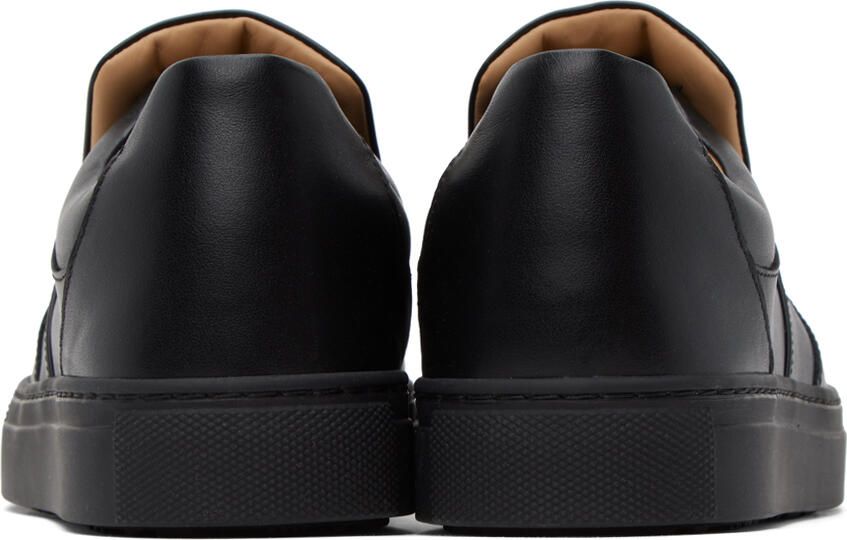 Vivienne Westwood Black Embossed Slip-On Sneakers