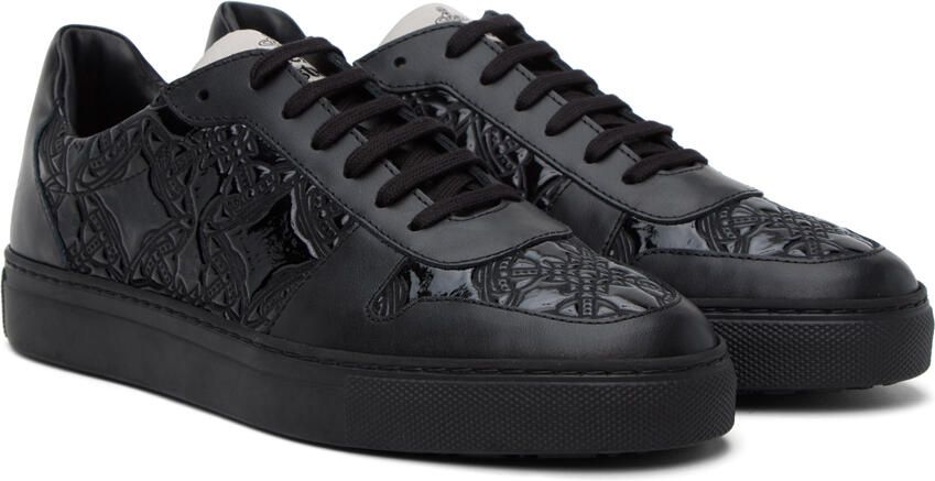 Vivienne Westwood Black Embossed Sneakers - Picture 2