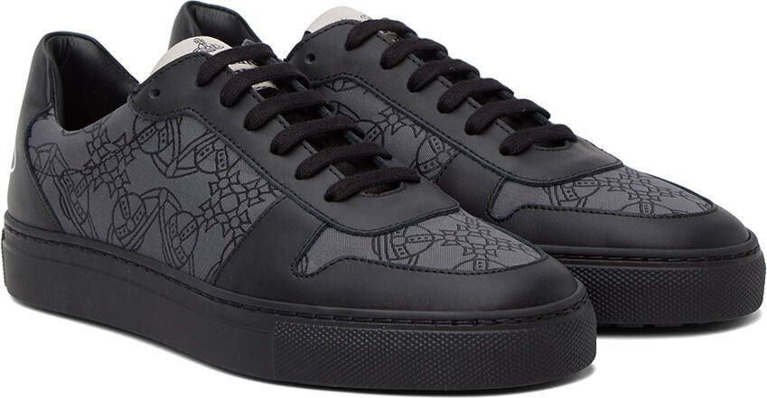 Vivienne Westwood Black Orb Print Sneakers - Picture 2