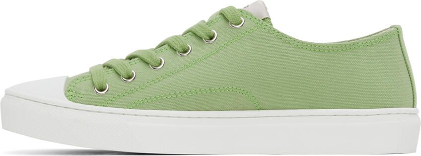 Vivienne Westwood Green Plimsoll Low Top Sneakers - Picture 3