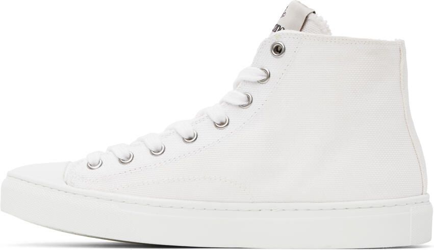 Vivienne Westwood White Plimsoll Sneakers - Picture 3