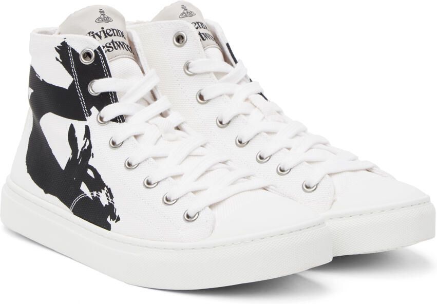 Vivienne Westwood White Plimsoll Sneakers - Picture 2