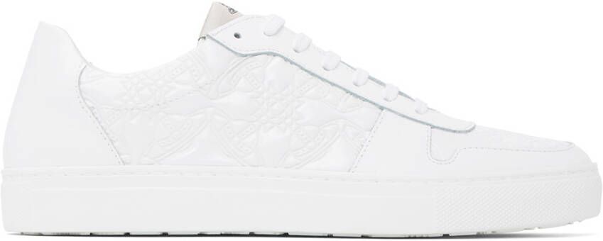 Vivienne Westwood White Embossed Sneakers - Picture 5