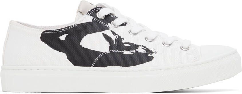 Vivienne Westwood White Plimsoll 2.0 Low Top Sneakers - Picture 5