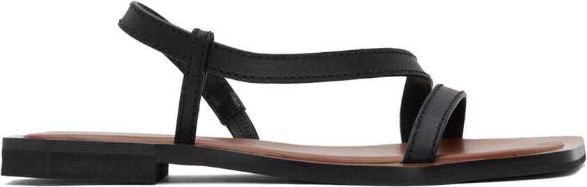 Wales Bonner Black Strap Sandals
