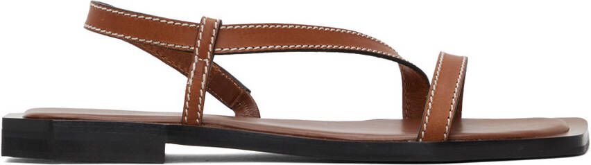 Wales Bonner Tan Strap Sandals