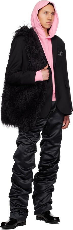 We11done Black Enamel Combat Boots - Picture 4