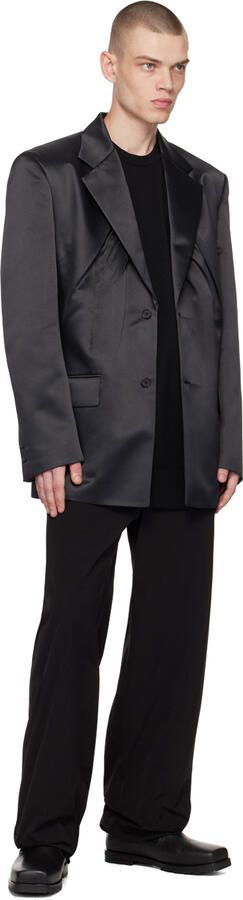 We11done Black Shrunken Ankle Boots - Picture 4