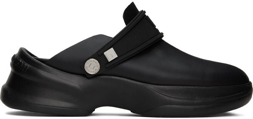 Wooyoungmi Black Embossed Clogs - Picture 5