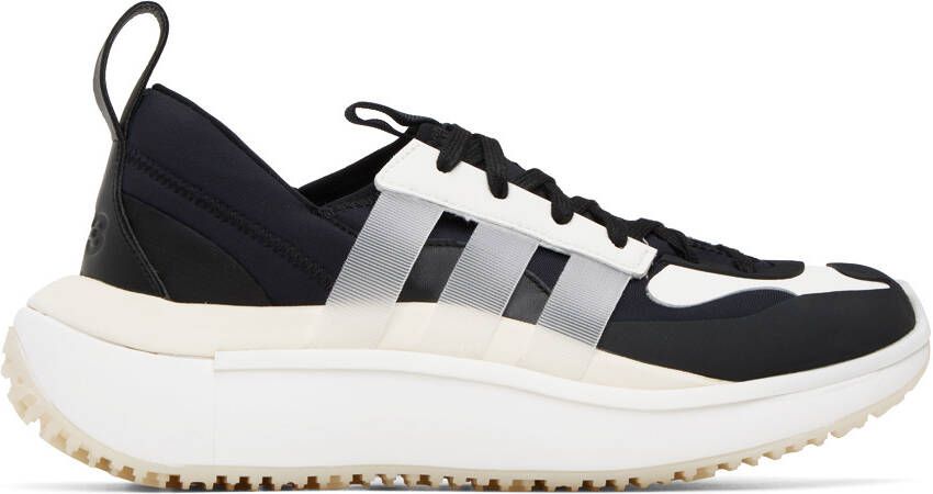 Y-3 Black & White Qisan Cozy II Sneakers - Picture 4