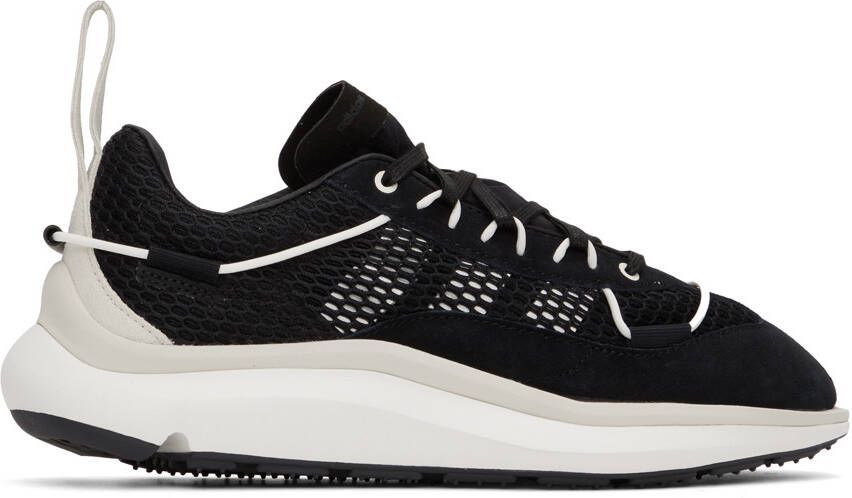 Y-3 Black & White Shiku Run Sneakers - Picture 5